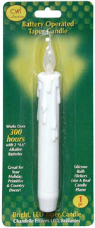 *White 7" Silicone Taper (Pack of 4)