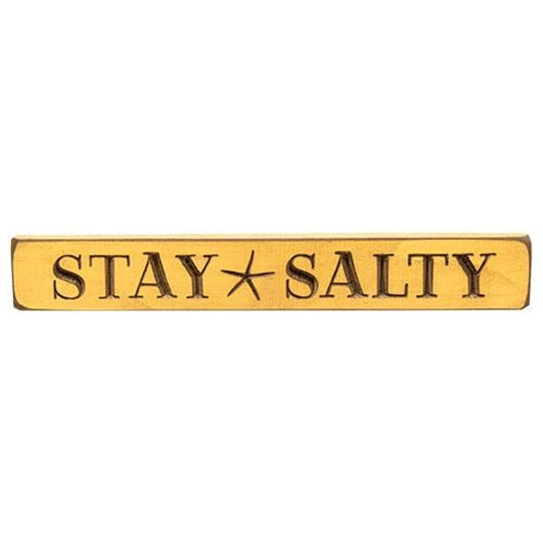 Stay Salty Engraved Block 12" (Pack of 4)