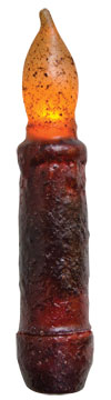 4.5" Burgundy LED Taper (Pack of 4)