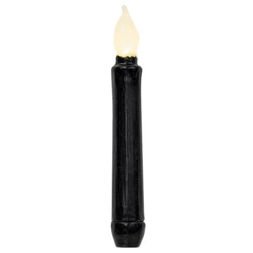 6" Black Gloss Timer Taper (Pack of 4)