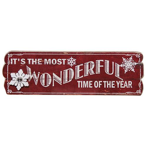 Wonderful Time Sign (Pack of 4)