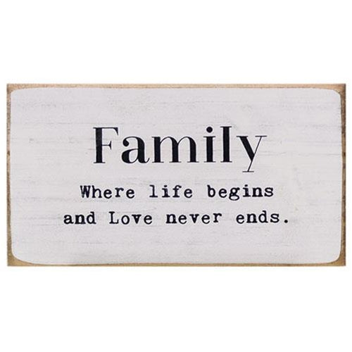 Simply Farmhouse Family Block (Pack of 4)