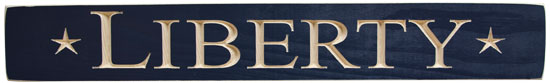 Liberty Engraved Sign 24" (Pack of 2)