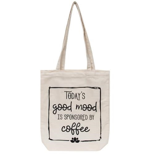Today's Good Mood Canvas Tote (Pack of 4)