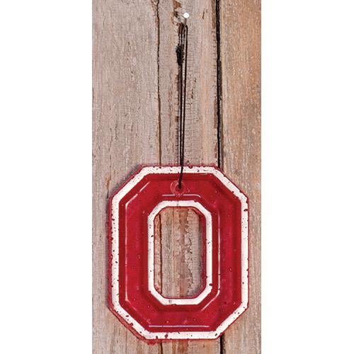 Ohio Block Letter "O" Air Freshener Wildberry Zinger (Pack of 4)
