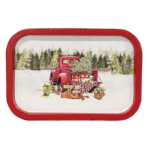 Red Truck Tray 13.5" x 9" (Pack of 4)