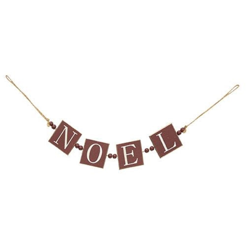 Noel Word Garland w/Beads (Pack of 4)
