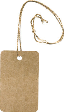 100/Pkg Kraft String Tags - 2"x1-1/4" (Pack of 4)