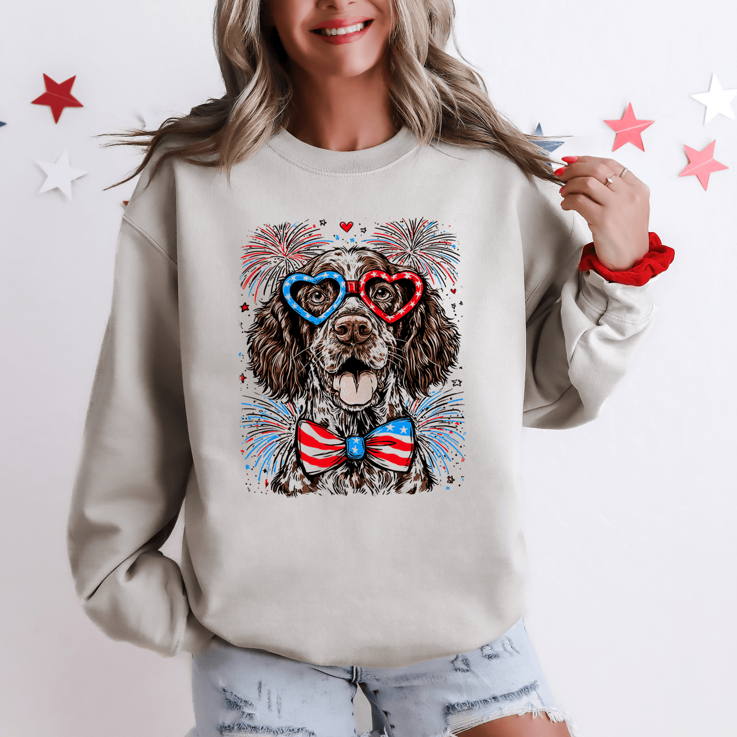 German Shorthaired Pointer Patriotic Dog USA Fourth Of July Limited Edition Sweatshirt