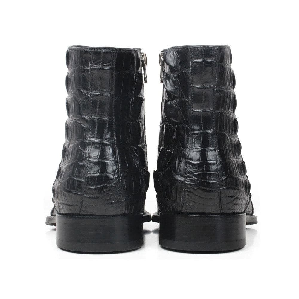 Maurice El Paso Hornback Alligator Boot Black
