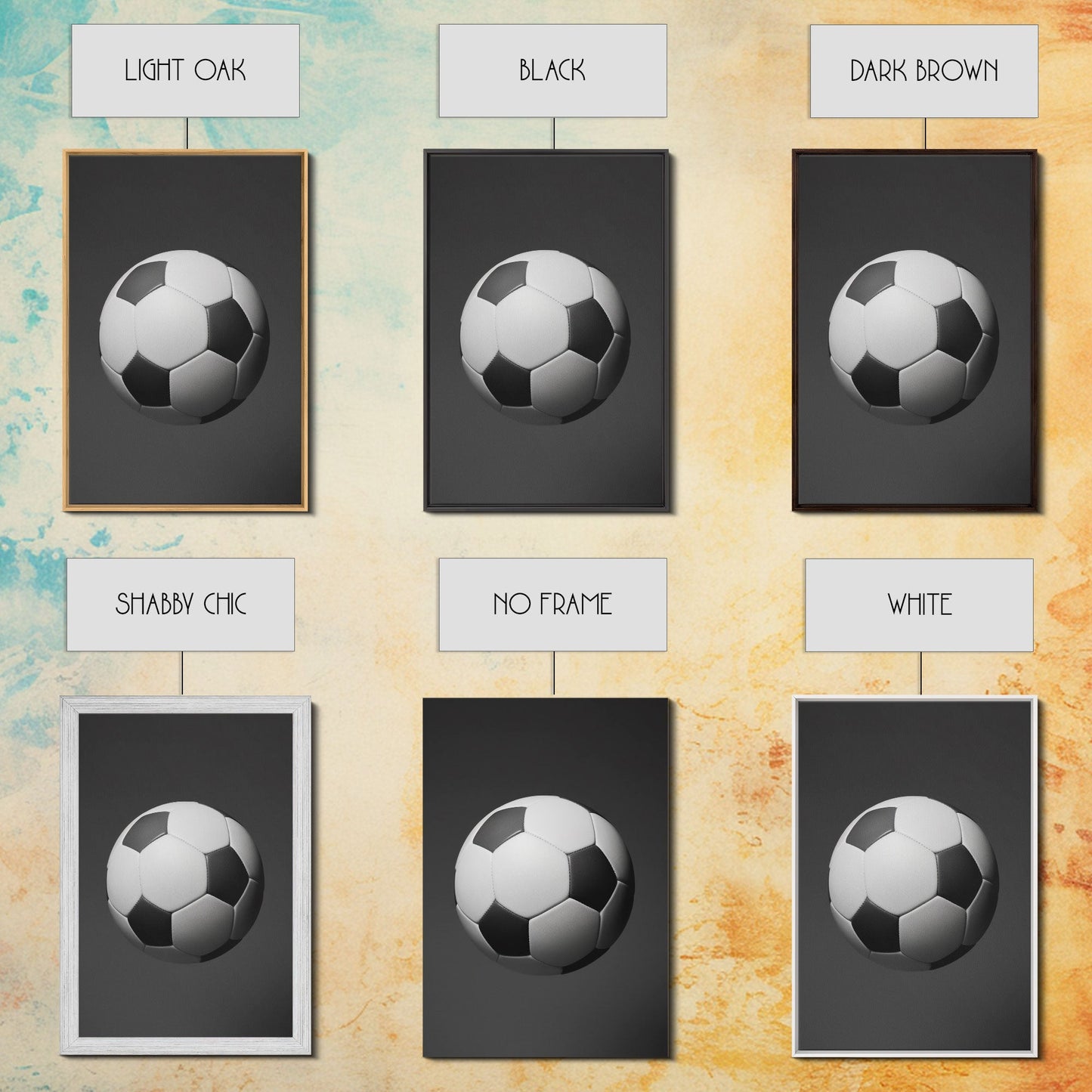 Soccer Ball Wall Art, Sports Wall Decor, Black And White Art, Minimalist Print, Wall Decor, Canvas Art, Wall Art, Framed Canvas Wall Art