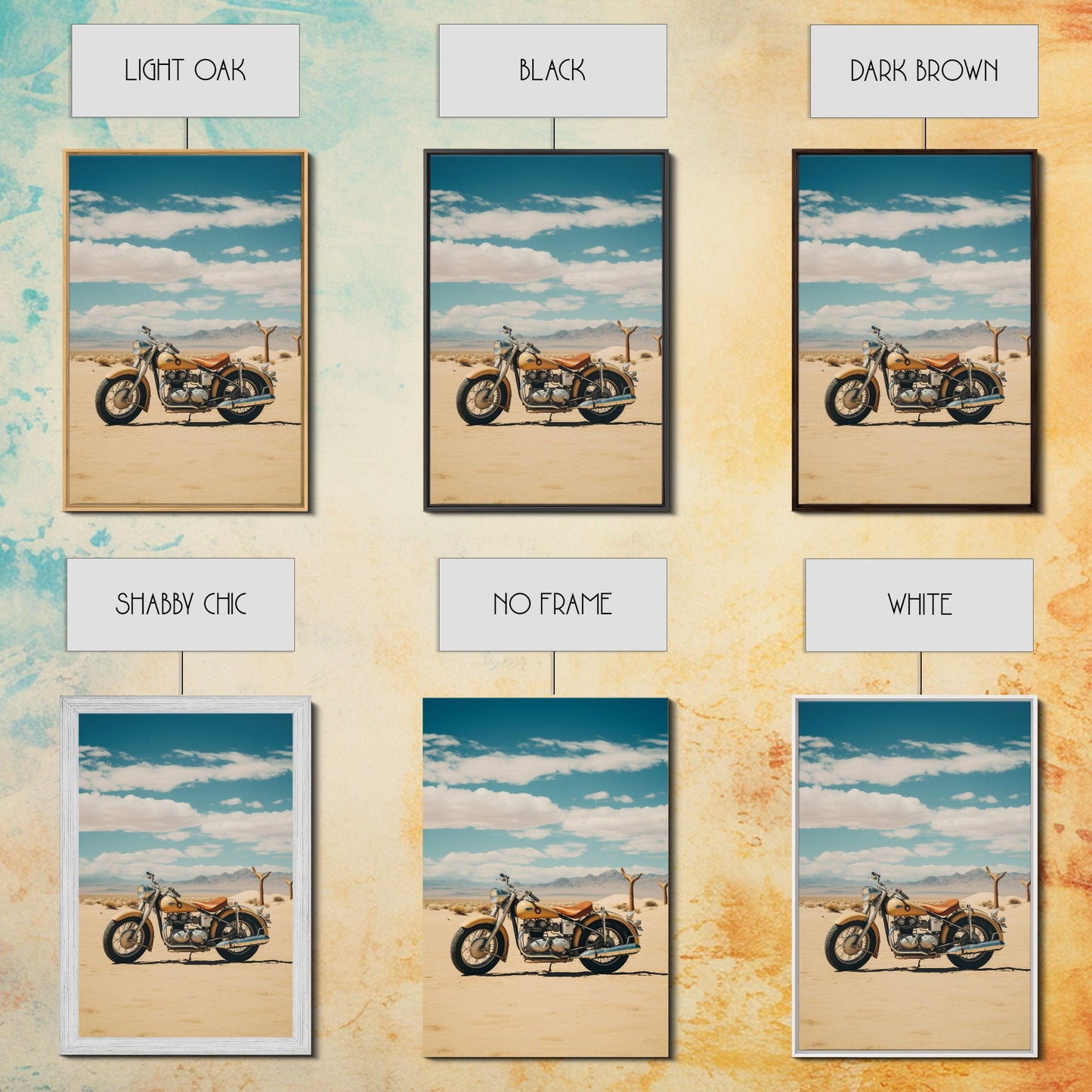 Motorcycle Wall Art, Man Cave Wall Art, Canvas Print, Wall Hanging, Portrait Art, Gift For Friend, Tiny House Decor, Home Decor Prints