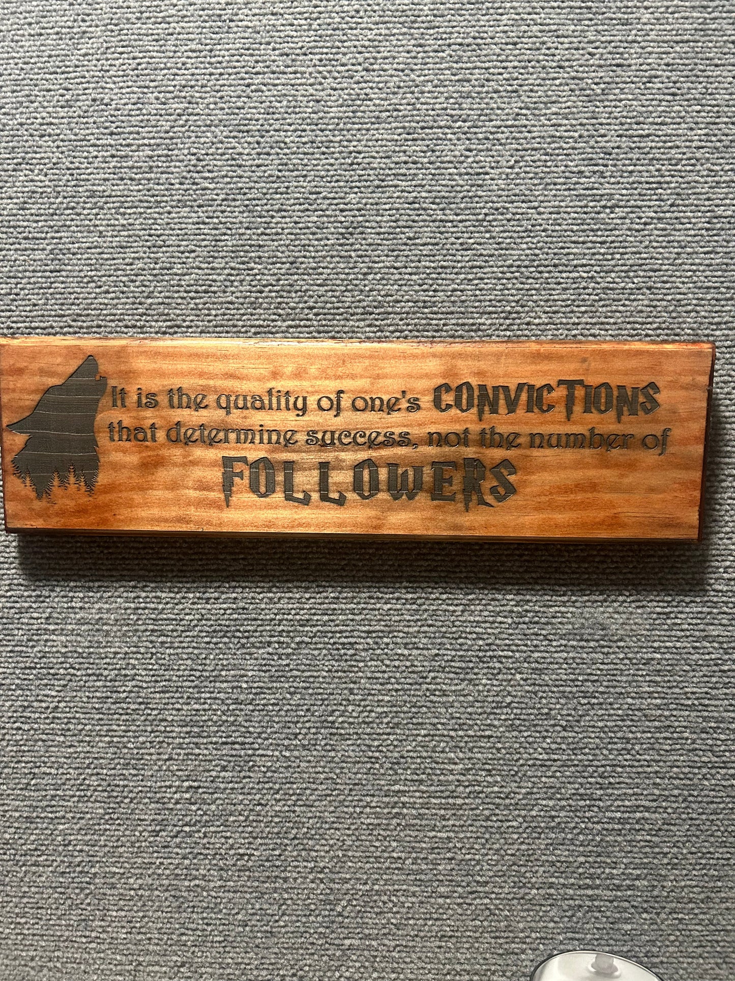 Convictions not followers