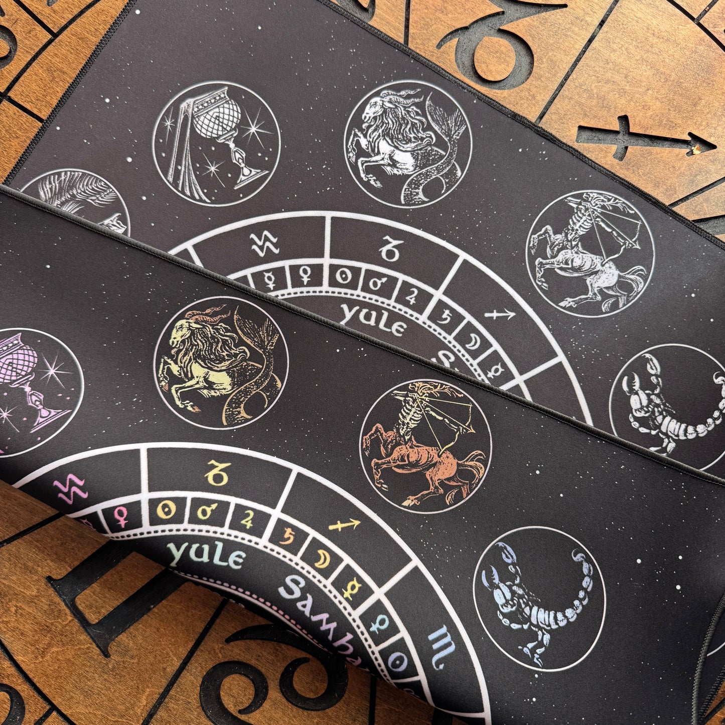 Divination Mat - Radiant Astrology & Decan Wheel (Medium: 22”x22”)
