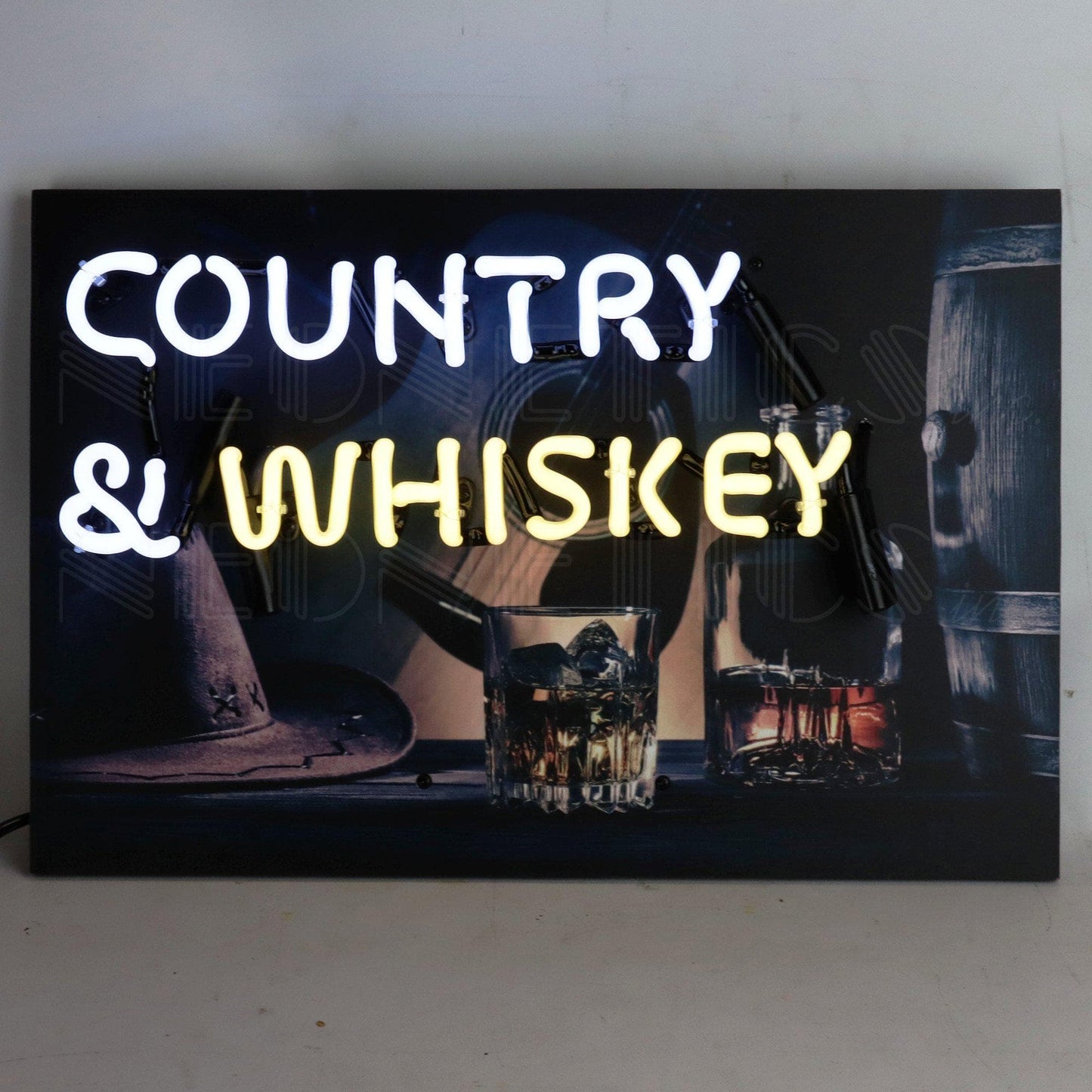Junior Country and Whiskey Neon Sign