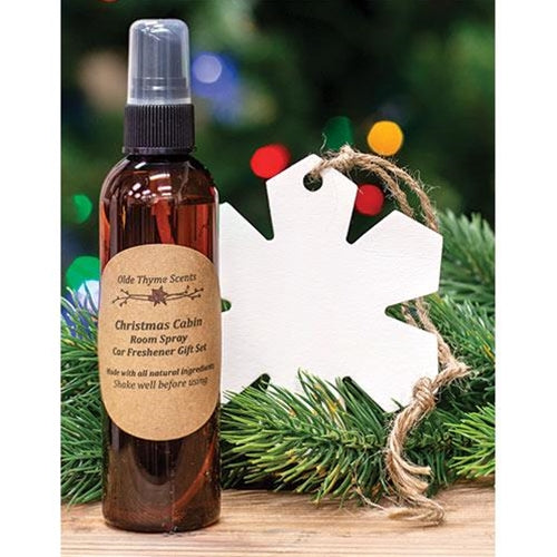 Christmas Cabin Car Freshener & Room Spray Gift Set (Pack of 2)