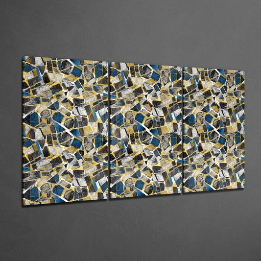 Colored Shapes Glass Wall Art