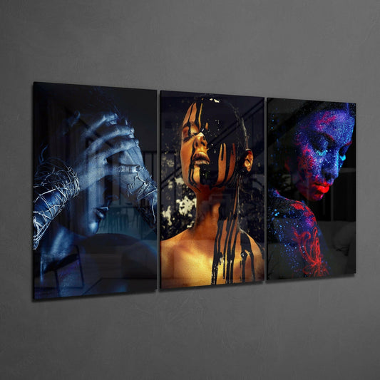 Woman Glass Art