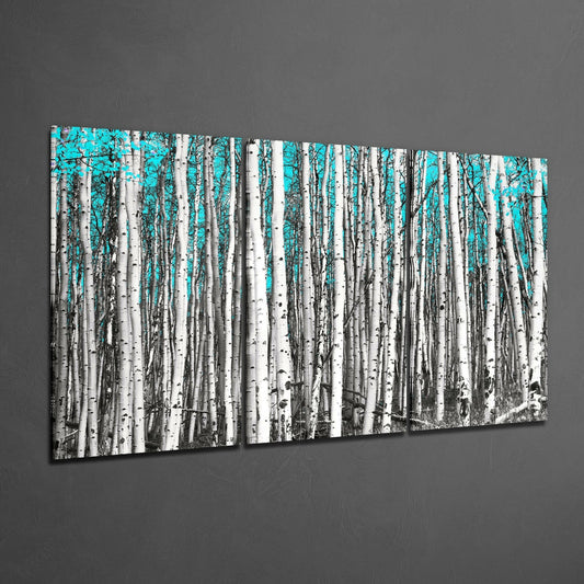 Green Forest Glass Art