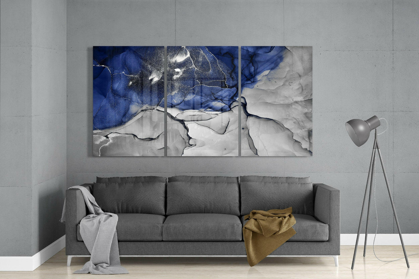 Blue Harmony Glass Art