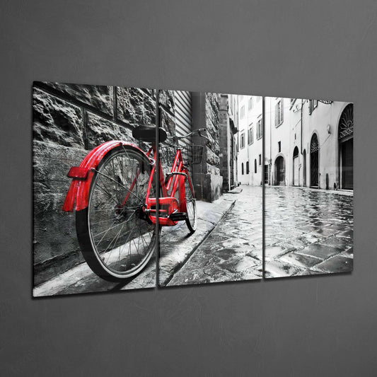 Bike And Street Glass Art