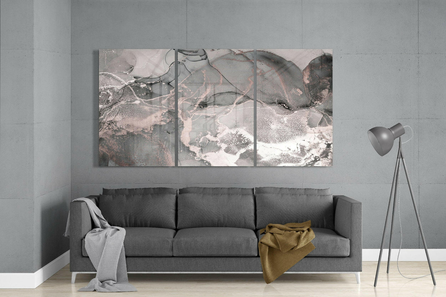 Gray Dance Glass Art