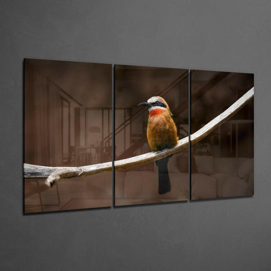 Bee-eater Glass Art