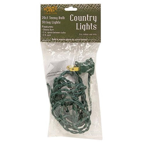 Teeny Lights Green Cord 20ct (Pack of 4)