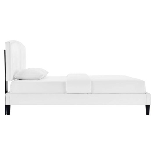 Alessi Performance Velvet Queen Platform Bed by Modway