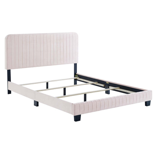 Celine Channel Tufted Performance Velvet King Bed by Modway