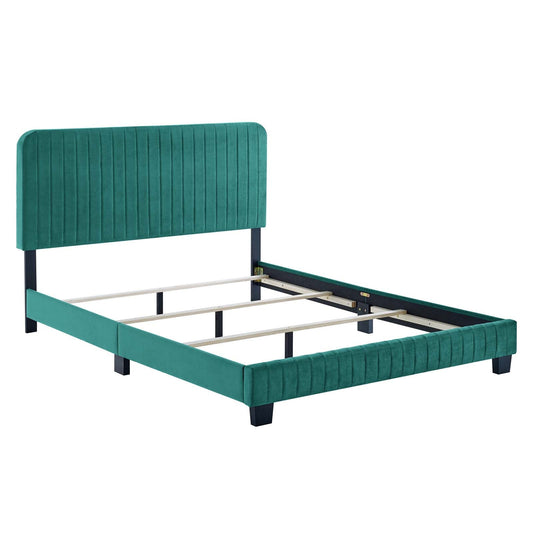 Celine Channel Tufted Performance Velvet King Bed by Modway
