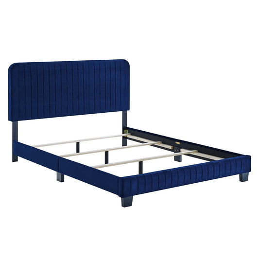 Celine Channel Tufted Performance Velvet Full Bed by Modway