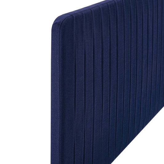 Milenna Channel Tufted Upholstered Fabric Twin Headboard by Modway