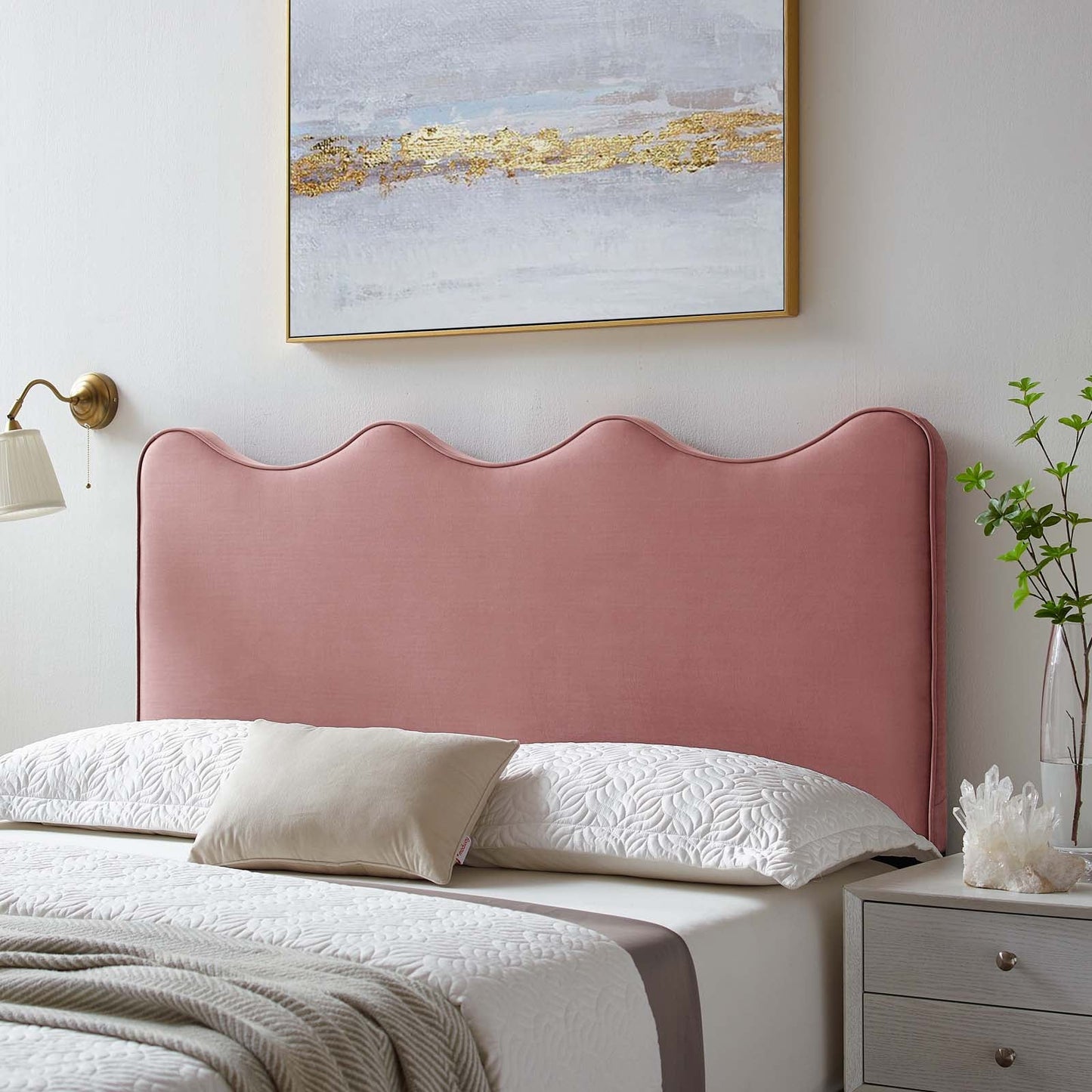 Athena Performance Velvet Full/Queen Headboard by Modway