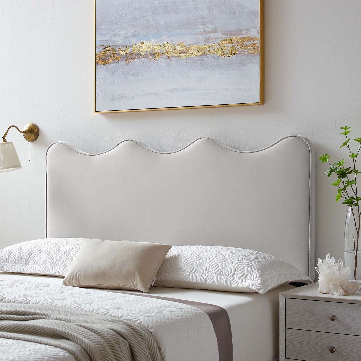 Athena Performance Velvet Full/Queen Headboard by Modway