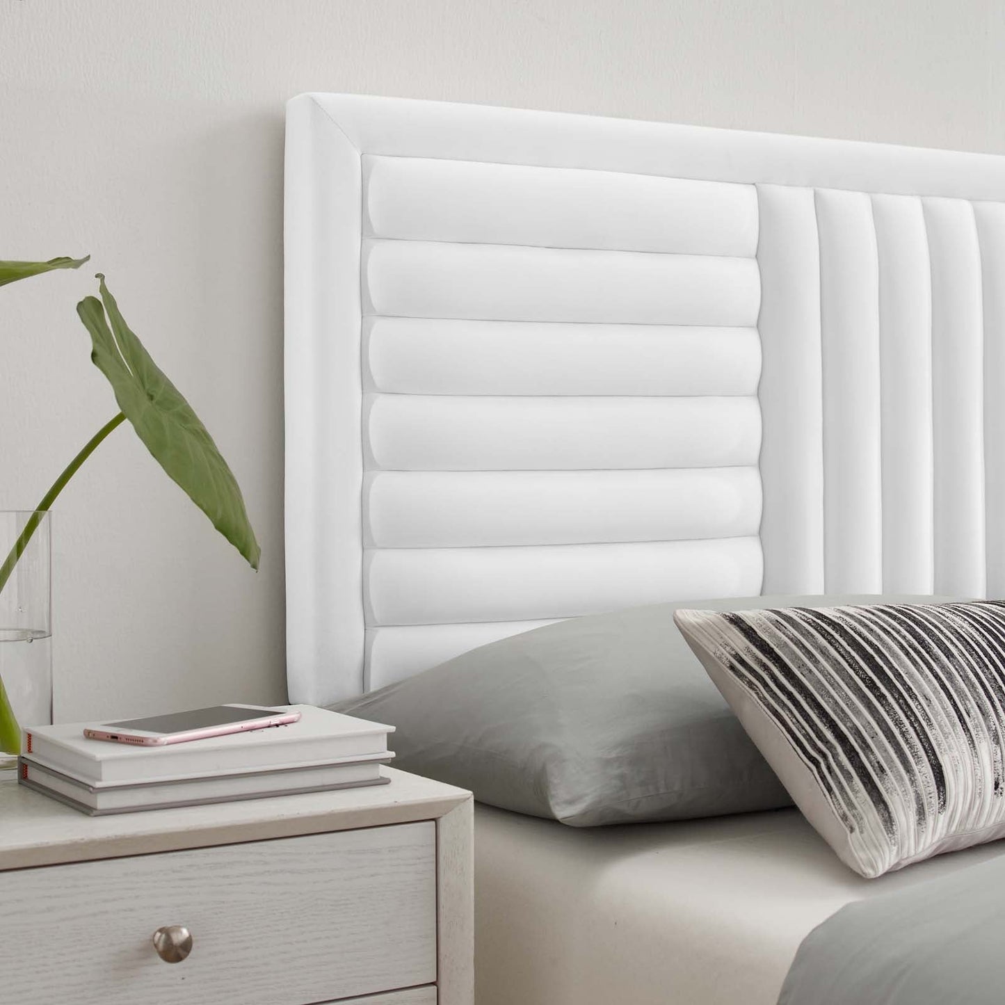 Believe Channel Tufted Performance Velvet King/California King Headboard by Modway