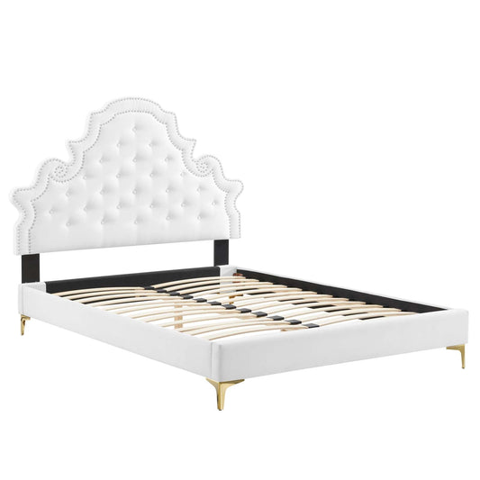 Gwyneth Tufted Performance Velvet Twin Platform Bed by Modway