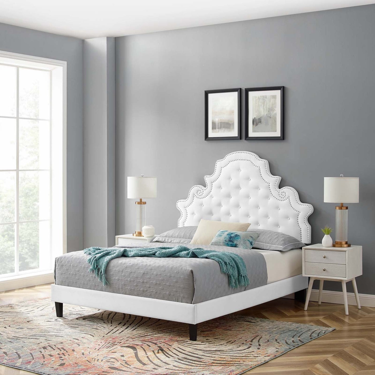 Gwyneth Tufted Performance Velvet Twin Platform Bed by Modway