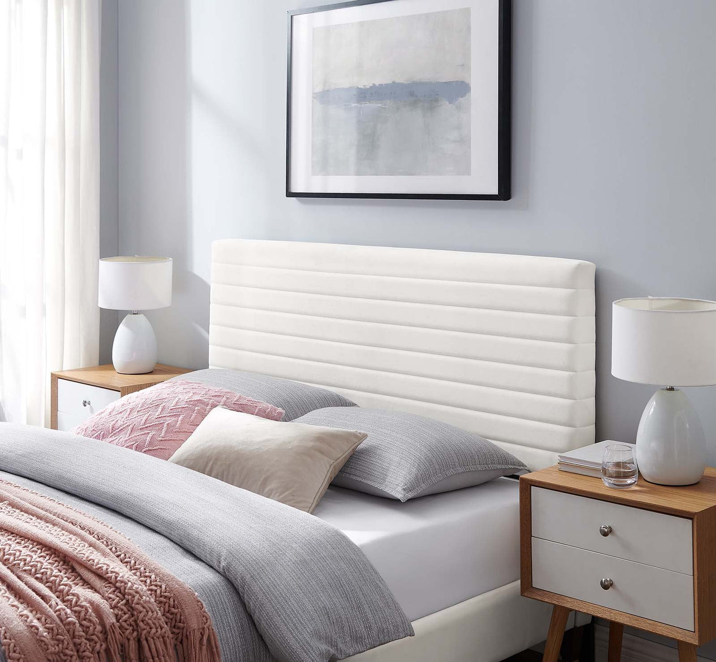 Tranquil Channel Tufted King/California King Headboard by Modway