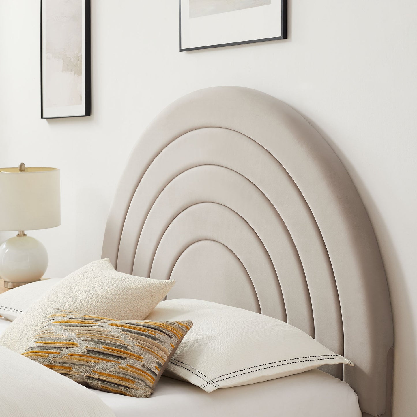 Solana Arched Performance Velvet King Platform Bed by Modway