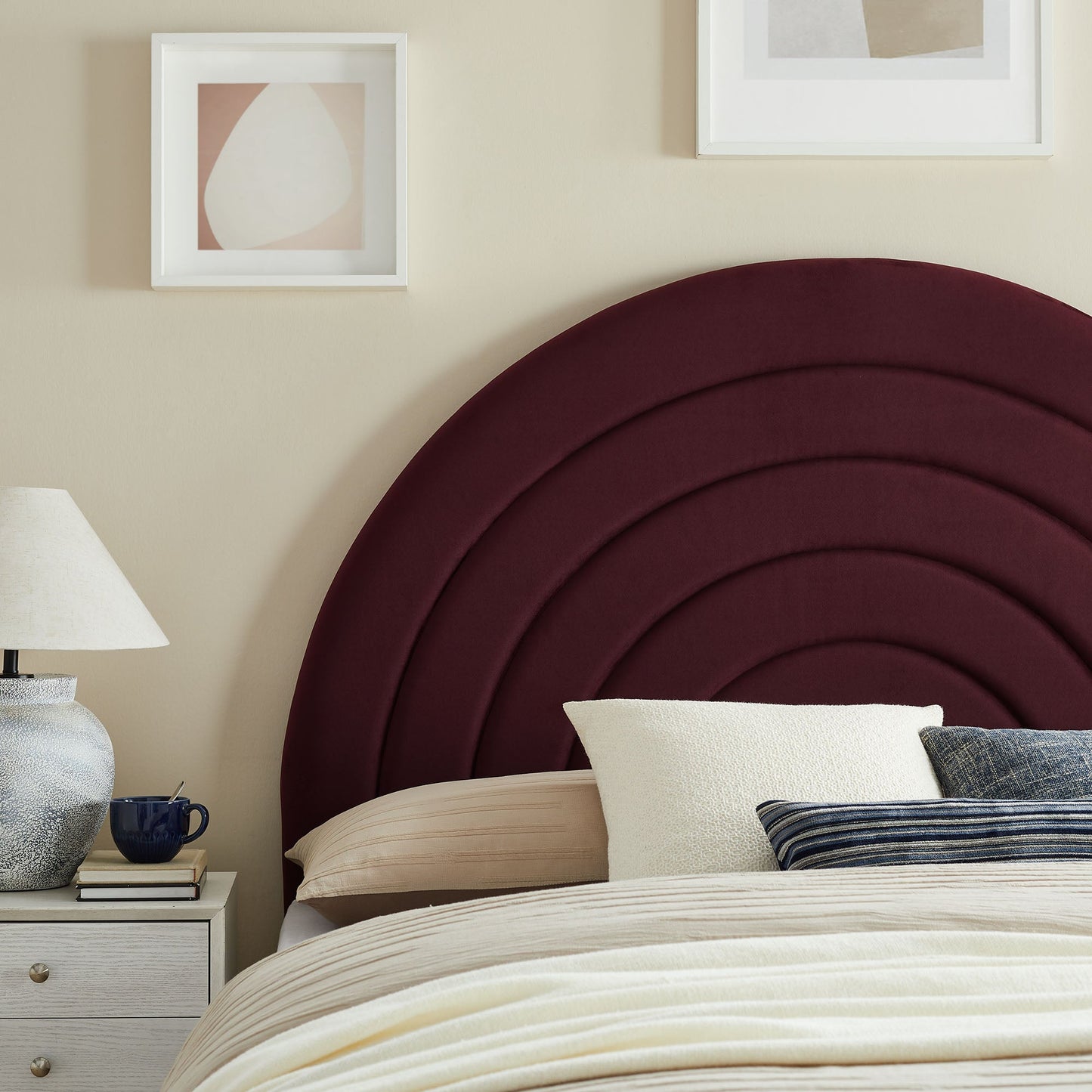 Solana Arched Performance Velvet King Headboard by Modway