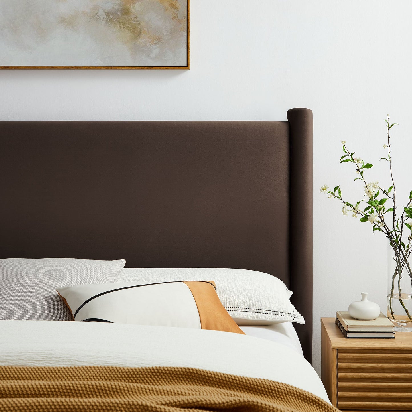 Rael Performance Velvet Queen Headboard by Modway