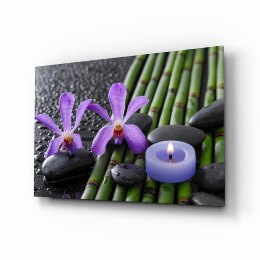 Spa Glass Wall Art