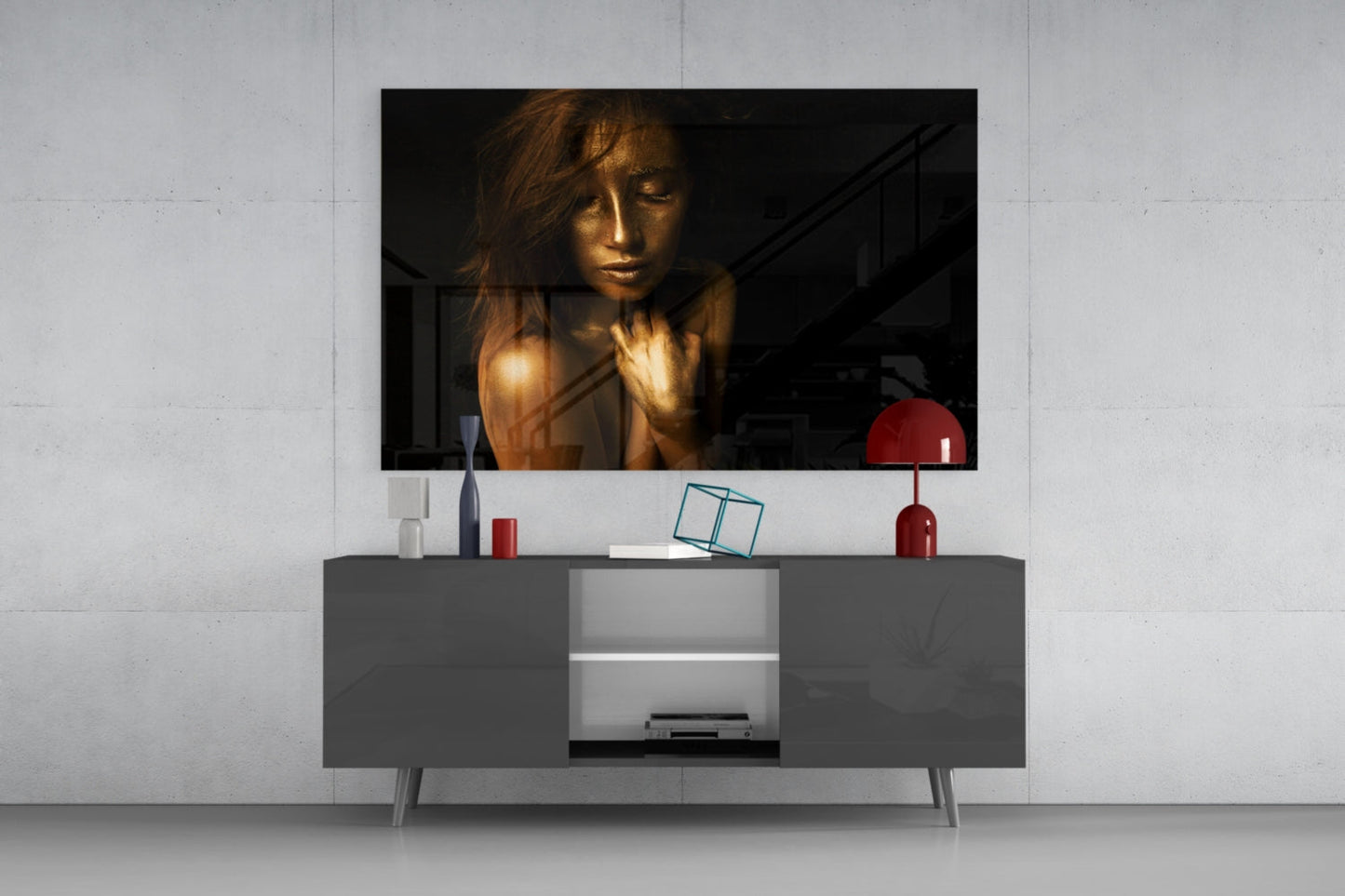 Woman Glass Wall Art