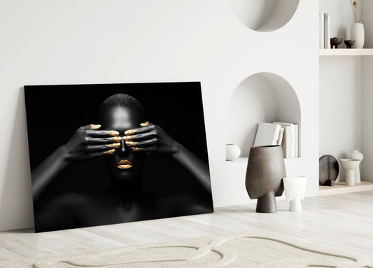 Woman Glass Wall Art