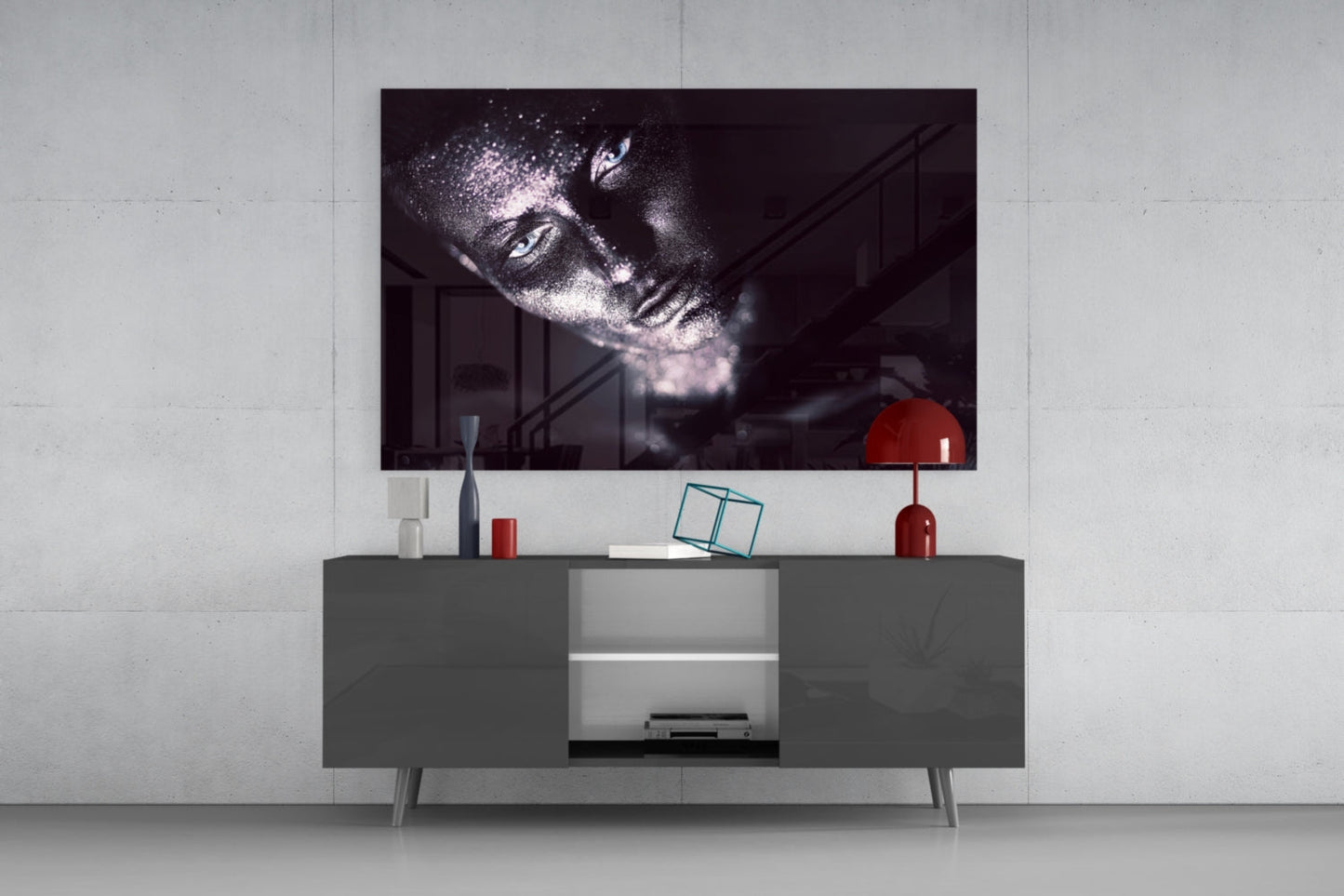 Woman Glass Wall Art