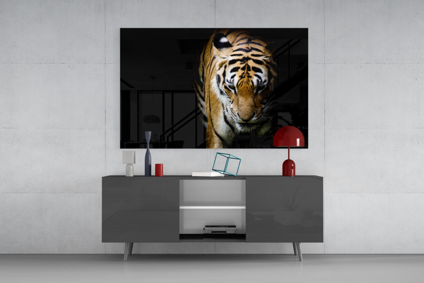 Tiger Glass Wall Art
