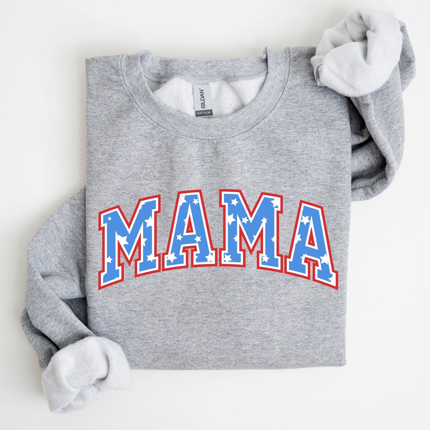 Patriotic Mama Stars and Stripes 4th of July Celebration Edition Sweatshirt