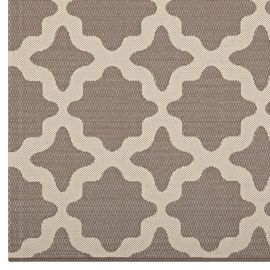 Cerelia Moroccan Trellis Indoor and Outdoor 9x12 Area Rug by Modway