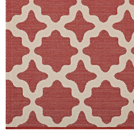 Cerelia Moroccan Trellis Indoor and Outdoor 9x12 Area Rug by Modway